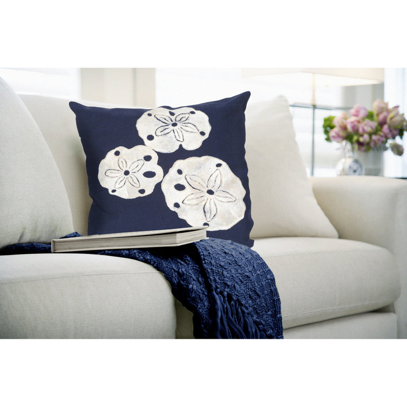 Outdoor Square Pillow Cover & Insert, Blue
