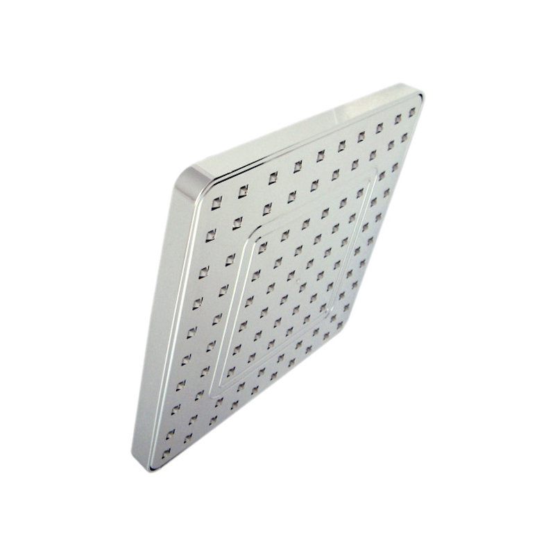 Rio Full Spray Square Rain Shower Head, Polished Chrome