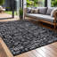 Tapis d'extérieur en plastique noir et blanc Aldo-1341182732