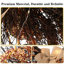 Faux Lighted Wheat Plastic 50cm Wreath