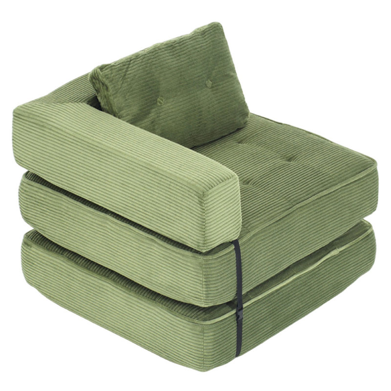 2 Seater Corduroy Sofa, Green