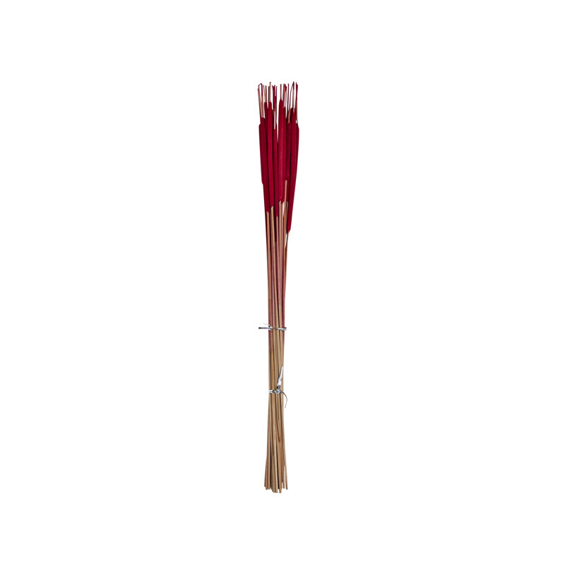 Tige de crayon et quenouille, Rouge