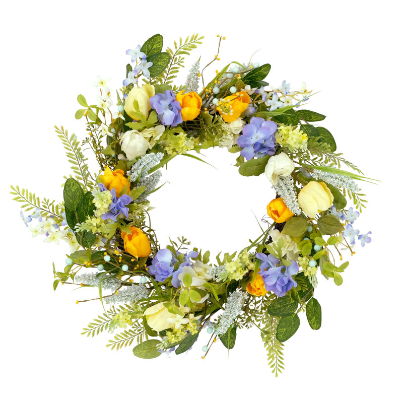 Faux Pine Polyester 24'' Wreath