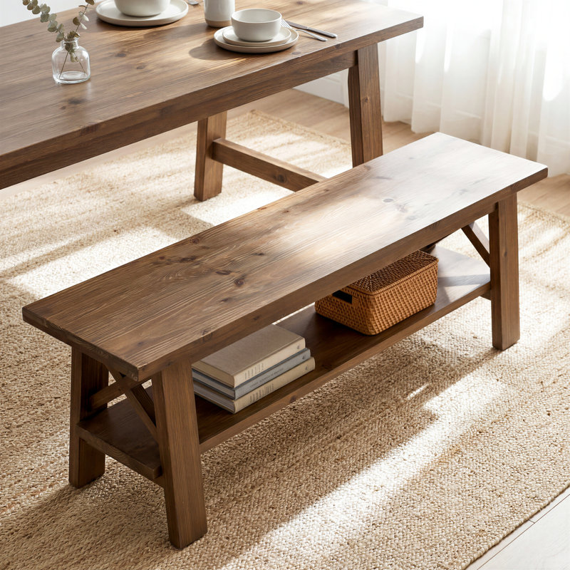 Banc en bois massif