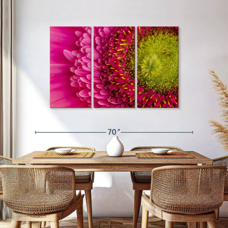 Gerbera magnifiée, H 36 po x l 57 po