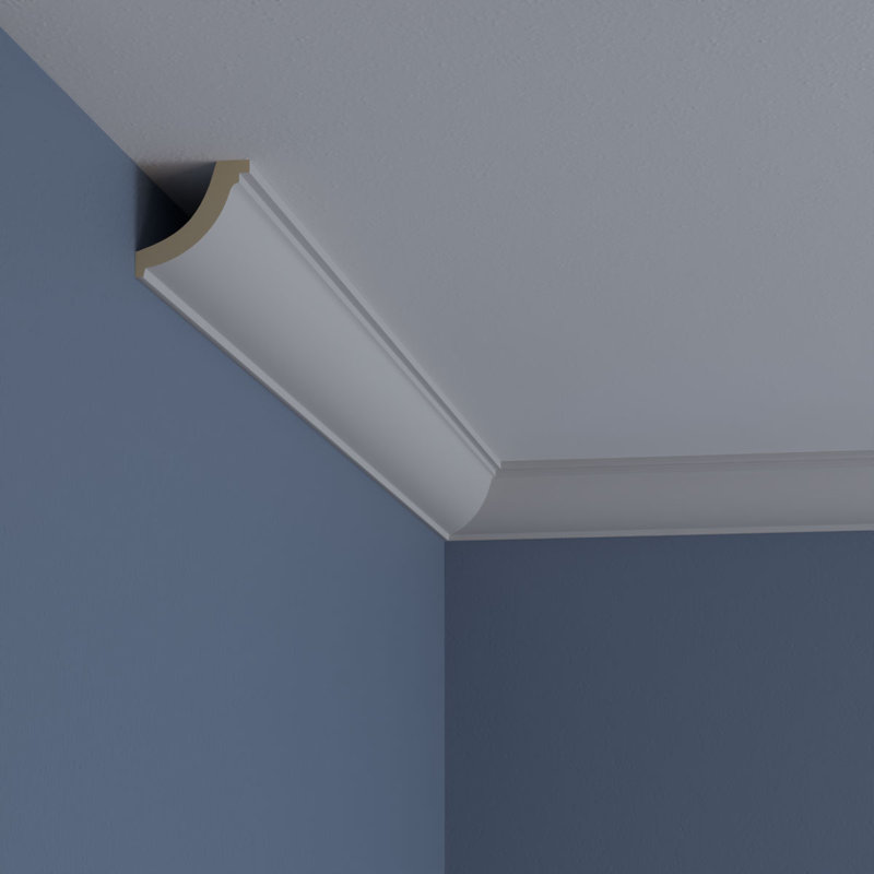 Giana White Polyurethane Crown Moulding 94 1/2" Length