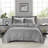 2 Piece Quilt Set Grey Twin/Twin XL
