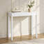 Console moderne, canapé Amy, blanc