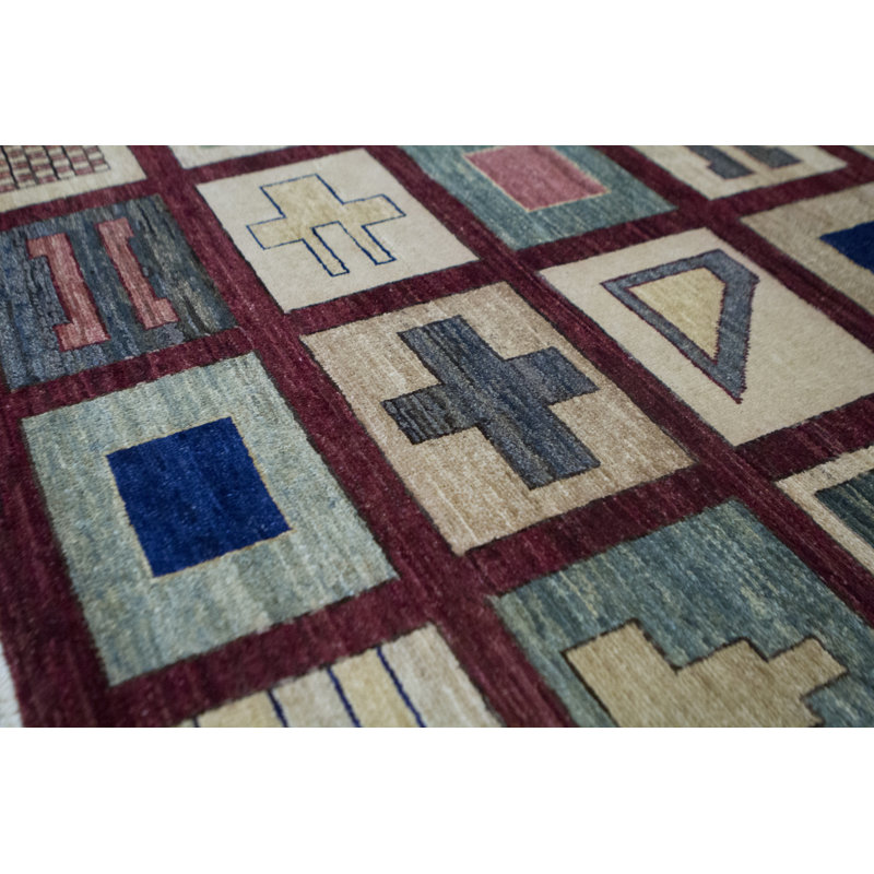 Pakistan Gabeh Wool Patchwork Area Rug