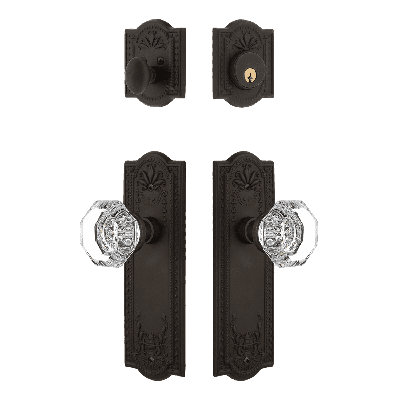 Nostalgic Warehouse Meadows Entry Set with Waldorf Crystal Knob