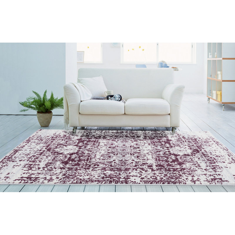 Tapis oriental mauve Dietz, Rectangulaire 9 pi 8 po x 13 pi 2 po
