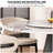 Retro Modern Microlite Round Dining Table Set-124368278-124368279
