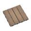 Paquet de 11 tuiles de patio en composite de bois-plastique pour terrasse, à carreler et à bricoler, carreaux de terrasse rapides, carreaux de cour, extérieur résistant à l'eau - chêne 11,8 po-124356314-124356318