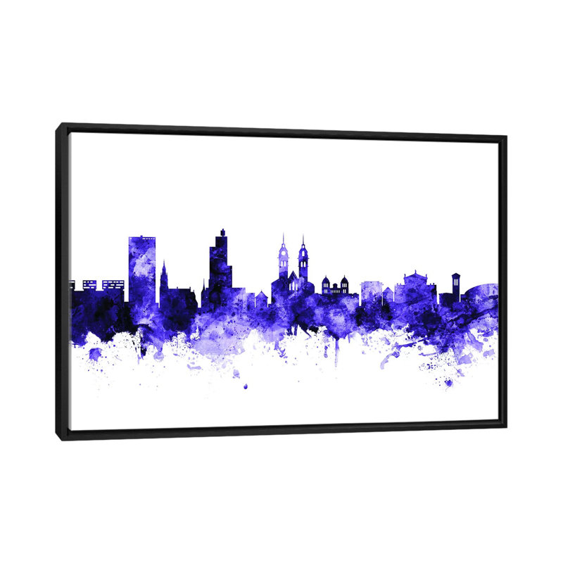 « winterthur, switzerland horizon » par michael tompsett, impression sur toile tendue, H 18 po x l 26 po x P 1,5 po