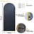 Aluminum Frame Arched Shatterproof Full Length Mirror - Basics by Wayfair™-485034043-499442335