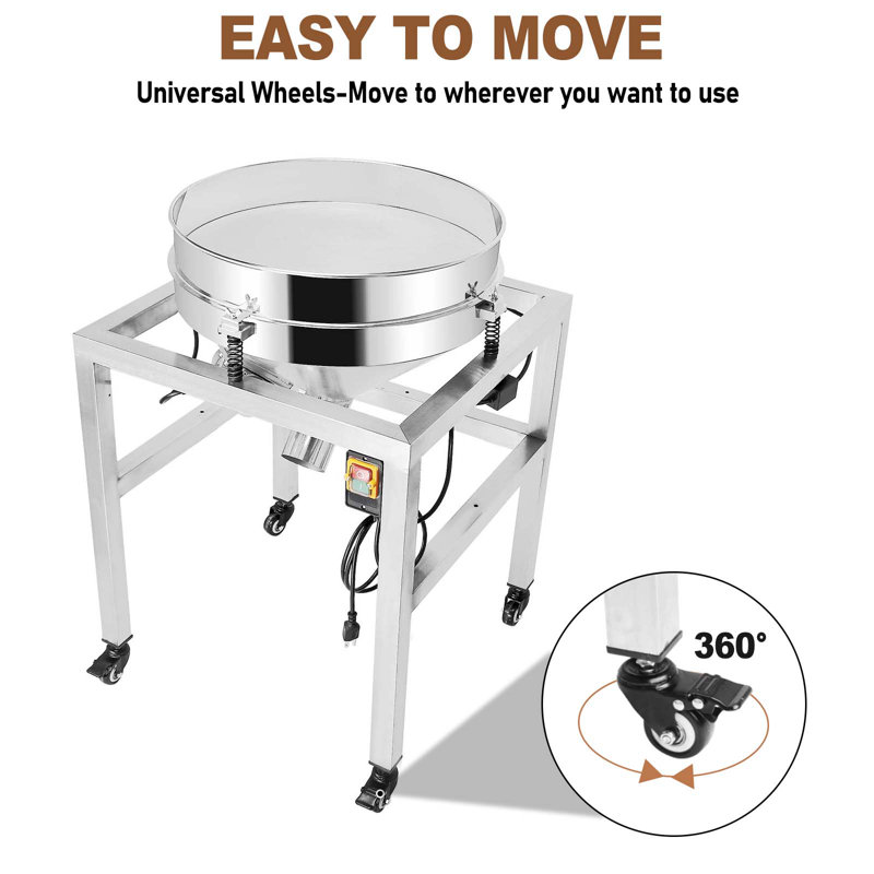 Automatic Powder Sifter Sieve Shaker Machine Electric Vibrating Sieve Machine with 40 Mesh +100 Mesh