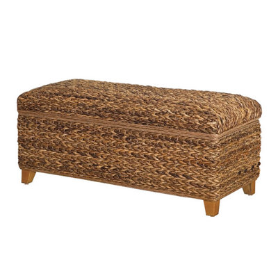 Banc de rangement en bois Corley