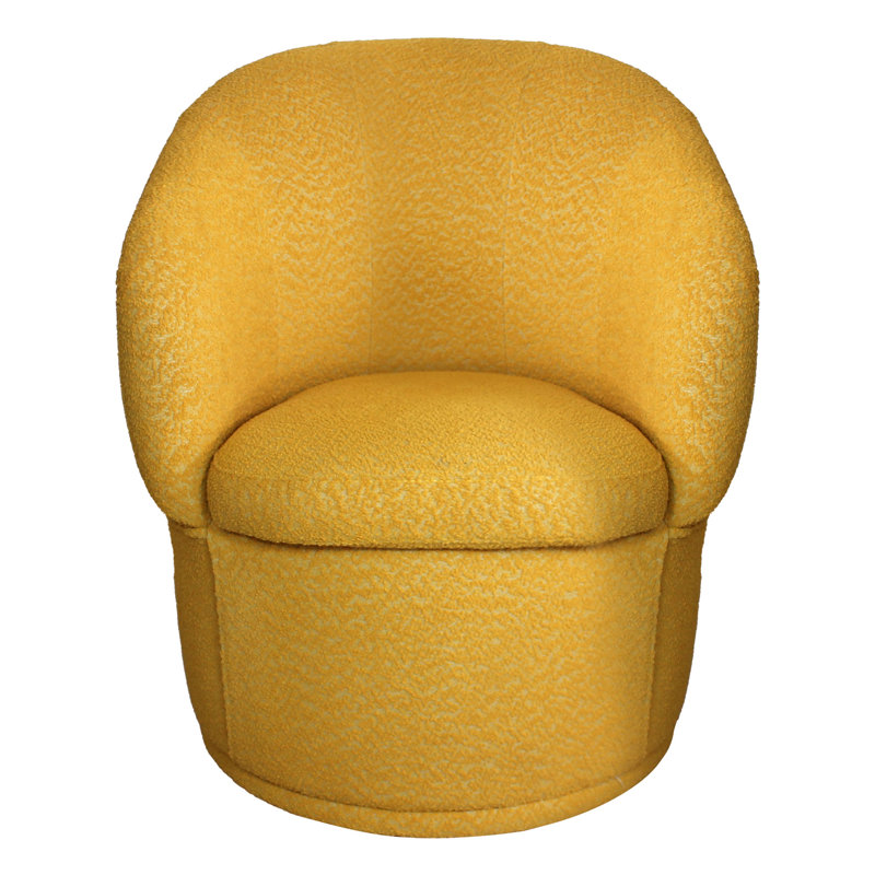 Fauteuil de 25,5 po Kirbyville, Mélange de polyester jaune