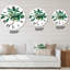 Vintage Green Leaves Plants IV - Horloge murale traditionnelle-60327027
