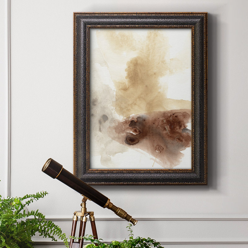 Toile encadrée de qualité supérieure Tectonic Geyser I - prête à être accrochée, H 27 po x l 18 po x P 2,5 po