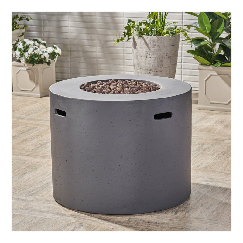 31" ROUND MGO FIRE PIT- 40 000 BTU, Dark Gray