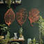Ensemble d'art mural 3 feuilles en métal-69766765-69766766