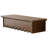 Rustic Distressed White Scalloped Shelves with Beaded Edge