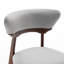 Chaise d'appoint en bois massif et tissu d'ameublement-131090356
