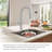 Pull-Down Kitchen Faucet With A 2-Function Sprayer, Pre-Installed Water Line And Installation Hardware-113431395