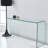 Transparent Tempered Glass Writing Desk - Functional And Modern Rounded Corners For Clear Study With Practical Scratch- Surface Long-Term