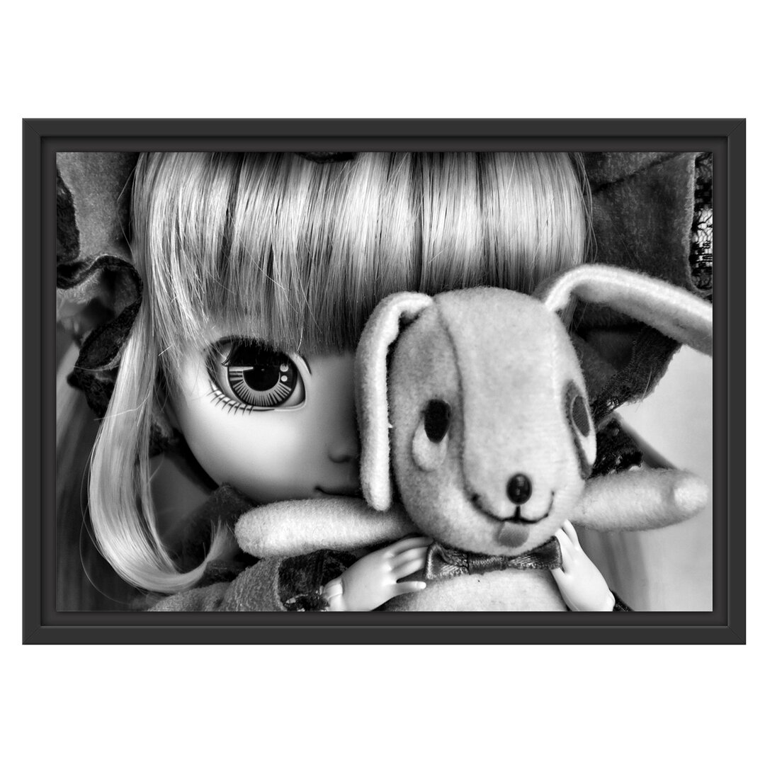 Gerahmtes Wandbild Rotkäppchen-Pullip