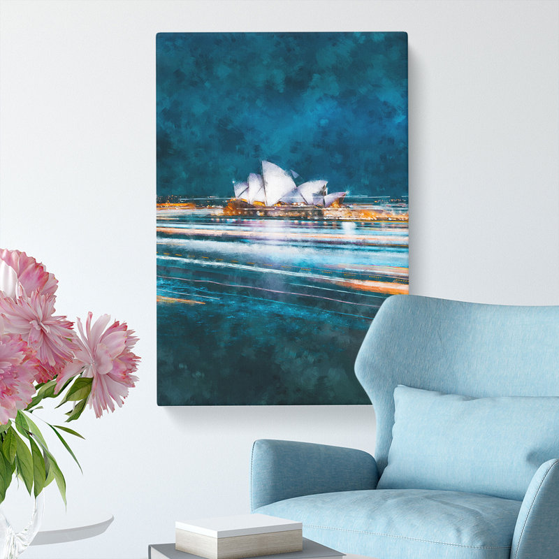 Sydney Opera House Lights - Wrapped Canvas, 50cm H x 35cm W x 3cm D