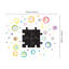 Abstract Chalkboard & Whiteboard Decals