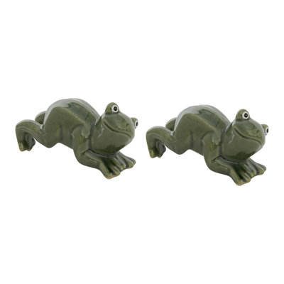 Ceramic Pot Hanger Décor Frog - Set Of 2