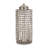 Decorative Metal Aluminum Jar with Lid - Glam Sculptural Accent Container Featuring Modern Openwork Design for Stylish Contemporary Statement Piece Displays-89110063-89110062