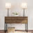 Orren Ellis Table Lamps - Set of 2 Contemporary Hammered Glass Lights for Bedroom, Living Room, and Office with Energy-Efficient LED Bulbs
