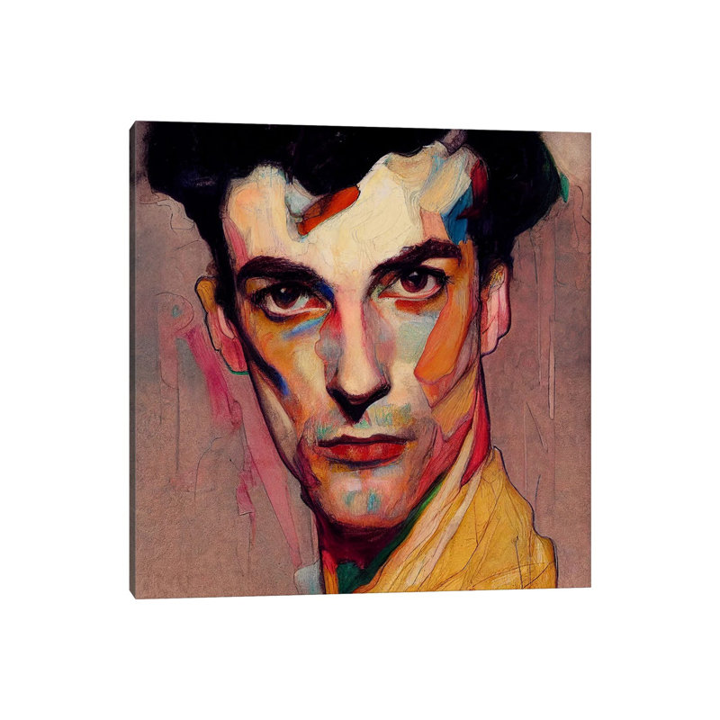 Orange May, 2023 by Brain Wave Cult - No Frame Gallery-Wrapped Canvas Giclée on Canvas, 45.72cm H x 45.72cm W