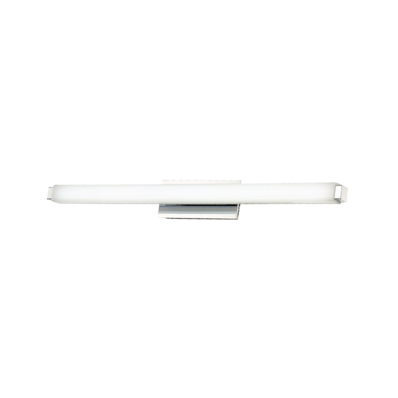 Plafonnier encastré 1 lumière Mini Erby, Chrome, 2700 K, H 3 po x l 25,75 po x P 3,38 po