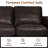  Ajmy 84" Modern Oversized Genuine Leather Sofa, 3 Seater Comfy Couch for Home Office, Apartment & Living Room, Removable Cushions, Wide Square Arms-626831115
