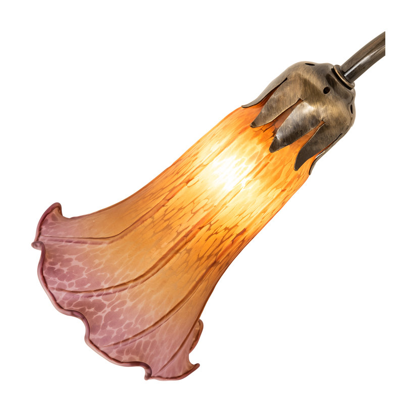 Frentz Arched Table Lamp, Amber/Purple