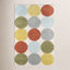 Glory Green Gray Orange Hand-Tufted Wool Rug
