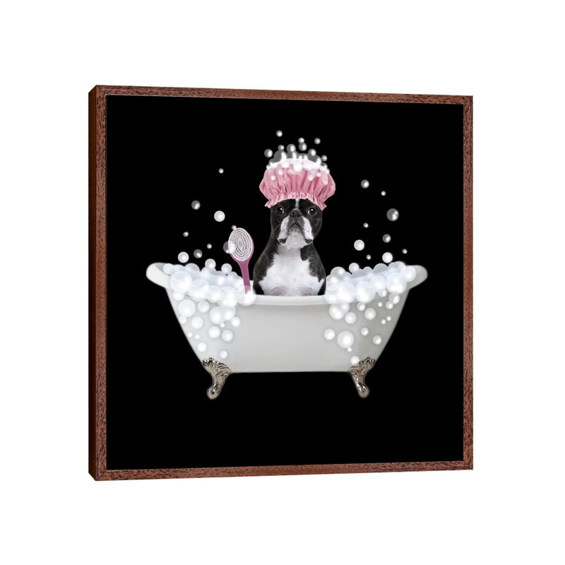 Bath Time Bubbles 4 by Marcus Prime - Floater Frame Gallery-Wrapped Canvas Giclée on Canvas, 66.04 cm H x 66.04 cm W