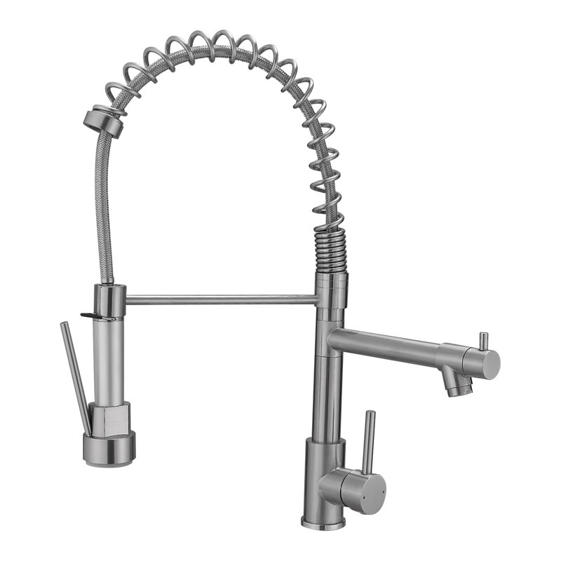 Robinet d'évier de cuisine, rétractable, levier unique, robinet robuste, contrôle des poignées, assurance de la qualité