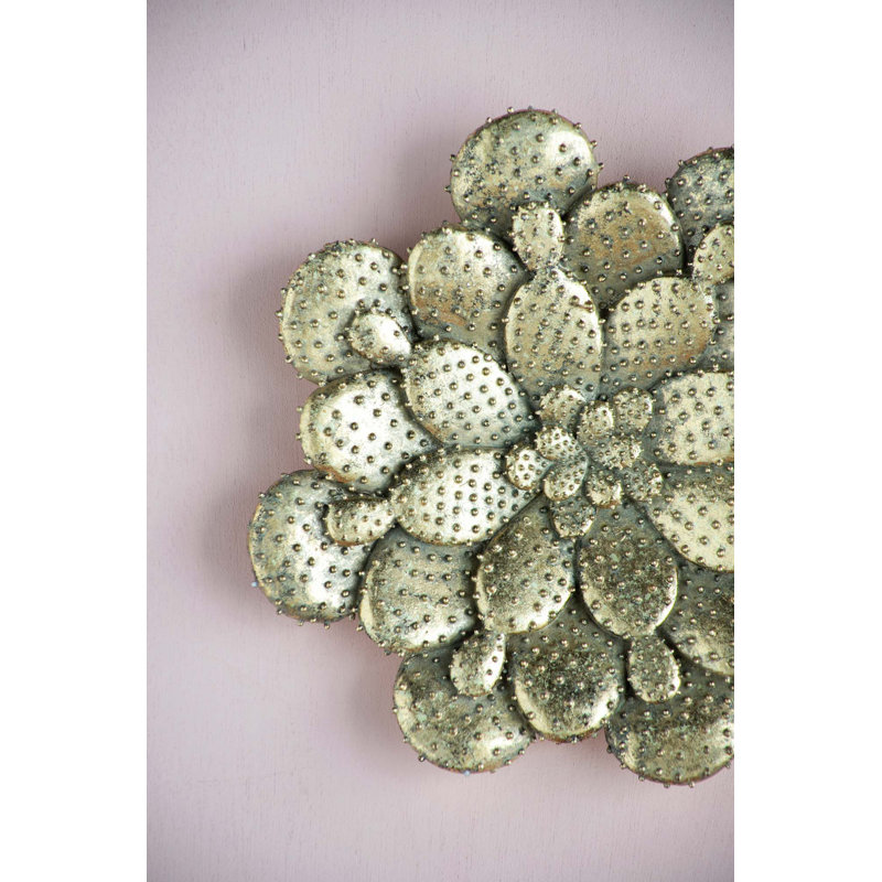 Plaque murale succulente, 2 pièces