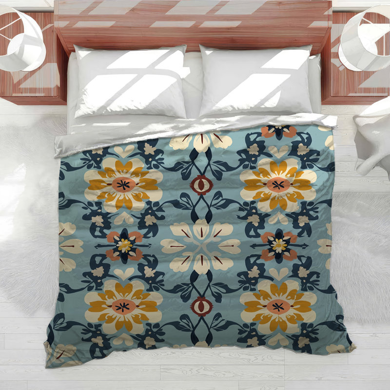 Édredon Floral, Édredon simple