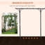 Arche de jardin en métal Outsunny