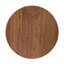 Table d'appoint contemporaine Mid-Century ronde avec pieds fuselés en noyer