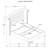 Kennedy Grey Upholsteredwingback Bed