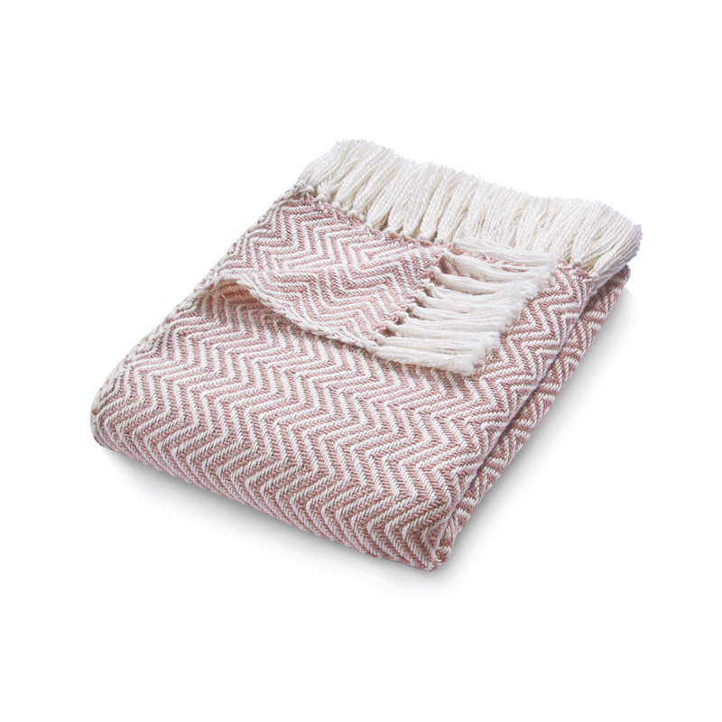 Declue Throw Blanket, Rose