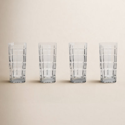 Radius Ribbed Crystal Highball Glass